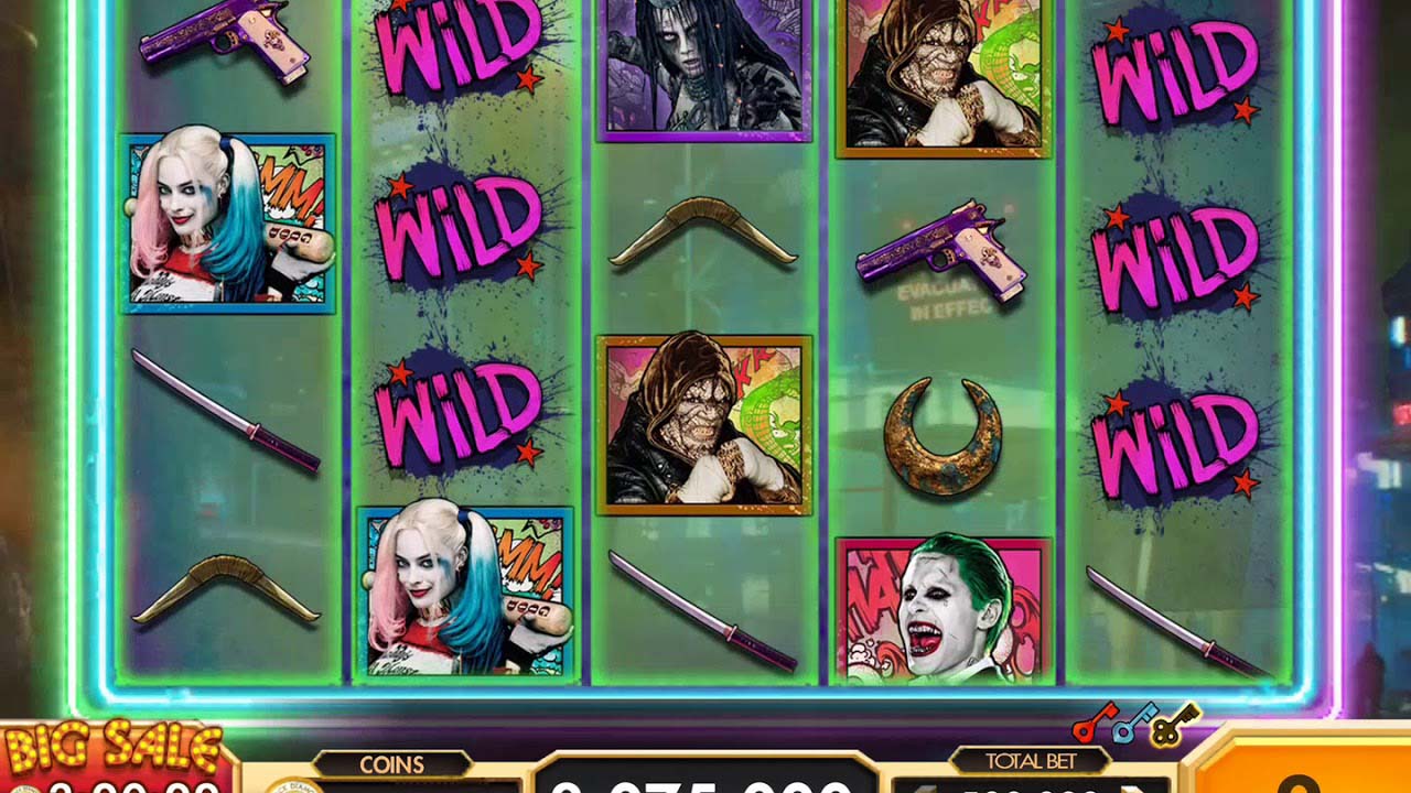 Screenshot of the Suicide Squad slot by Playtech