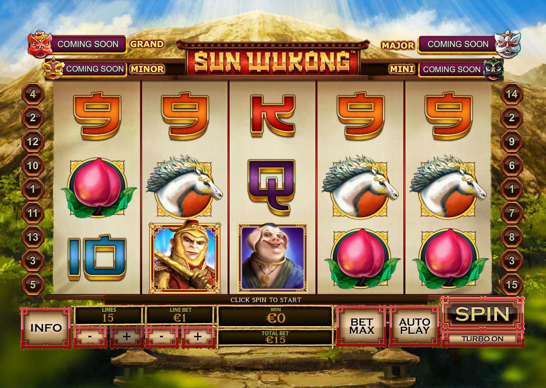 Screenshot of the Sun Wukong slot by Playtech