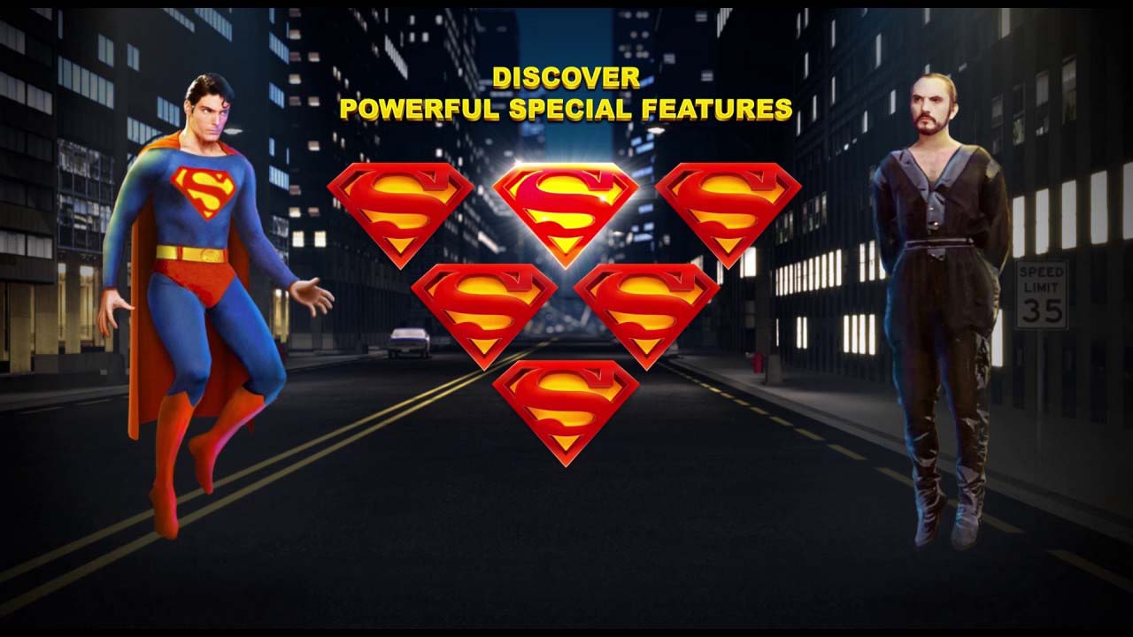 Screenshot of the Superman II slot by Playtech