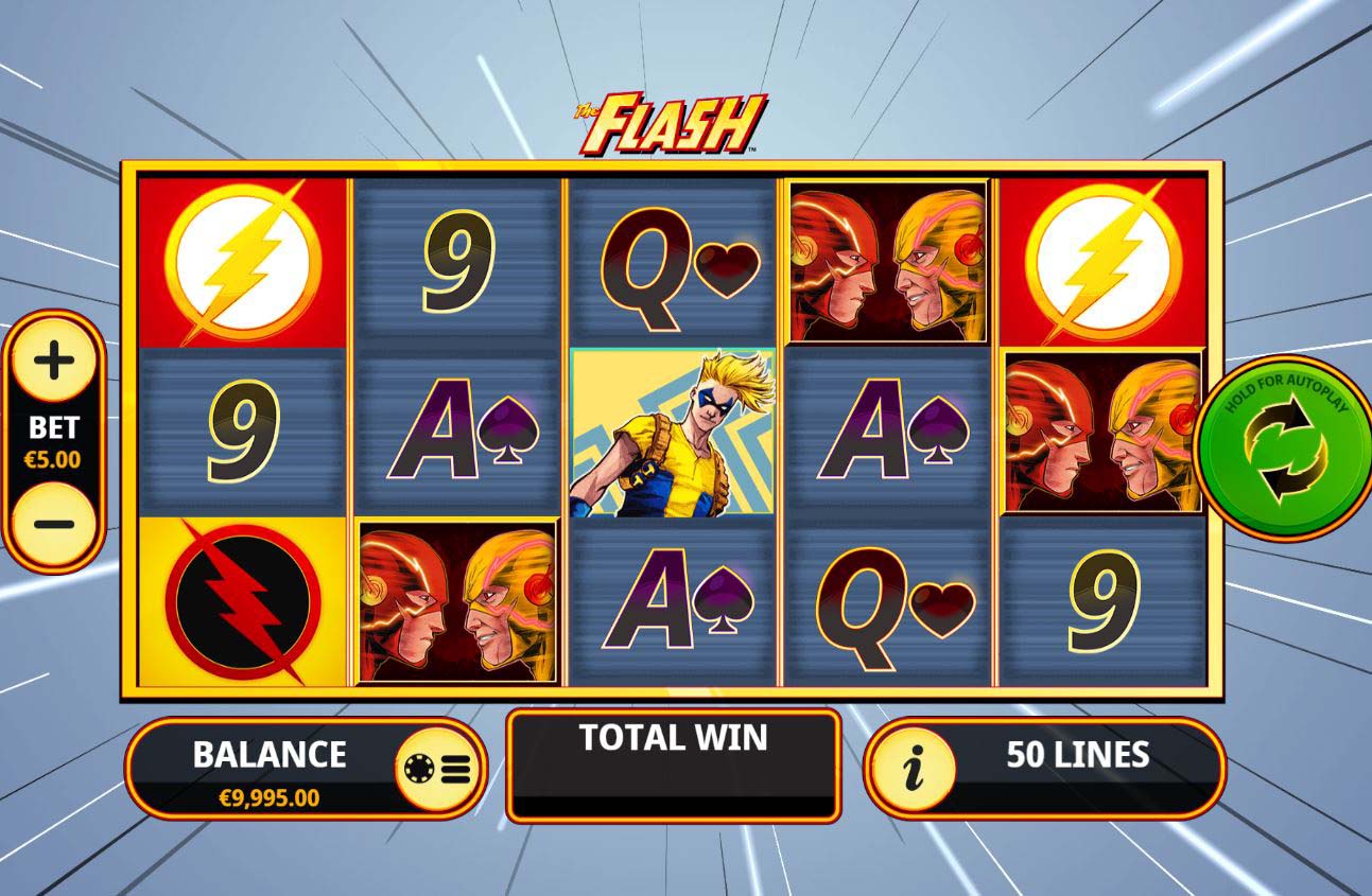 Screenshot of the The Flash slot by Playtech