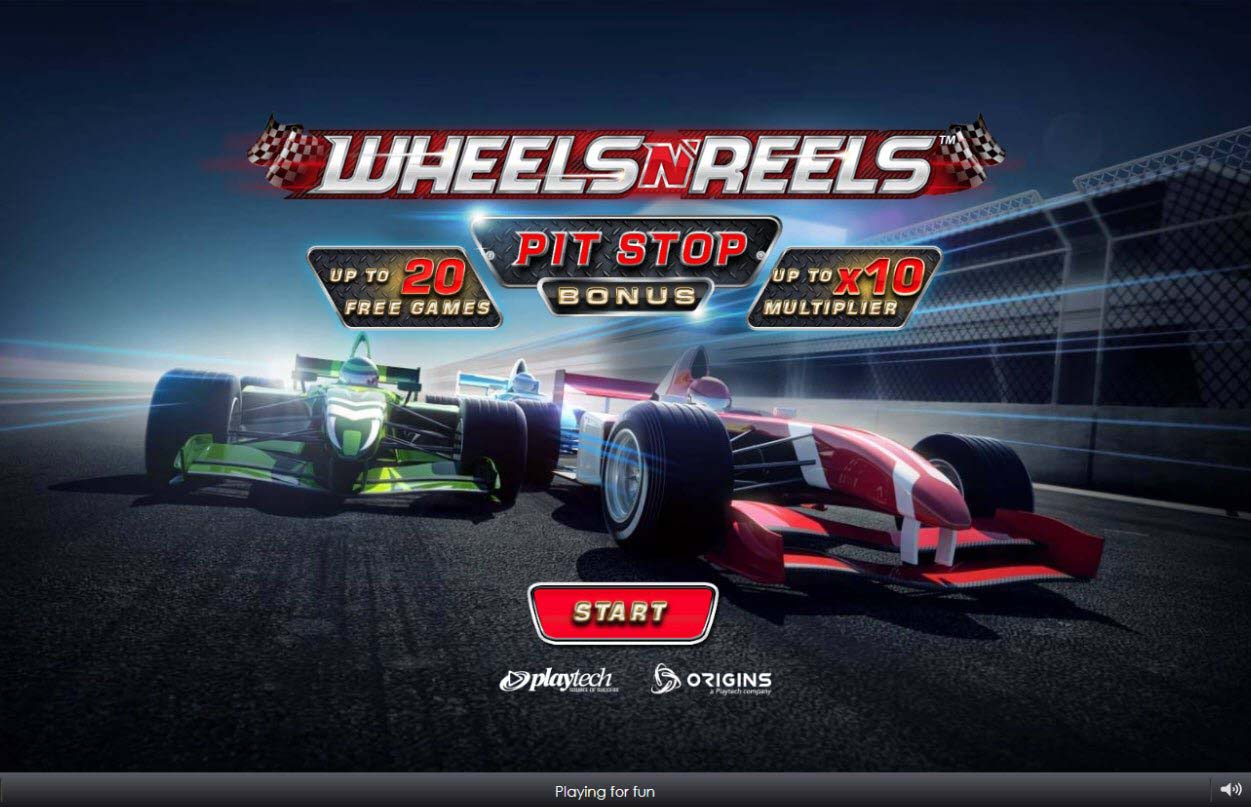 Screenshot of the Wheels n Reels slot by Playtech