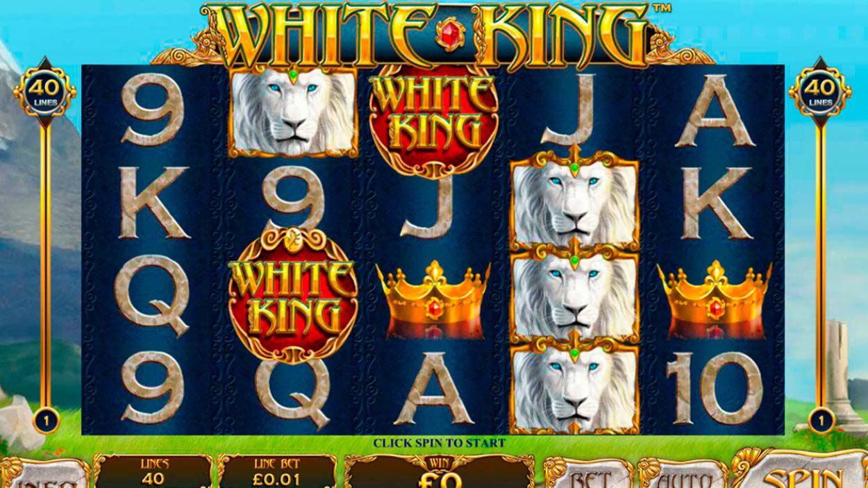 Screenshot of the White King slot by Playtech