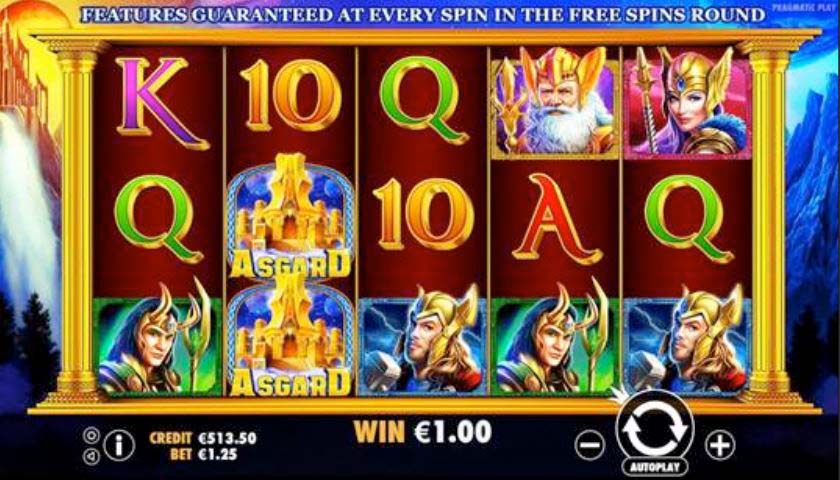 Screenshot of the Asgard slot by Pragmatic Play