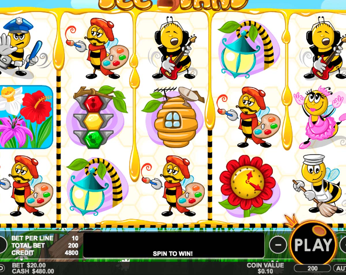 Screenshot of the Bee Land slot by Pragmatic Play