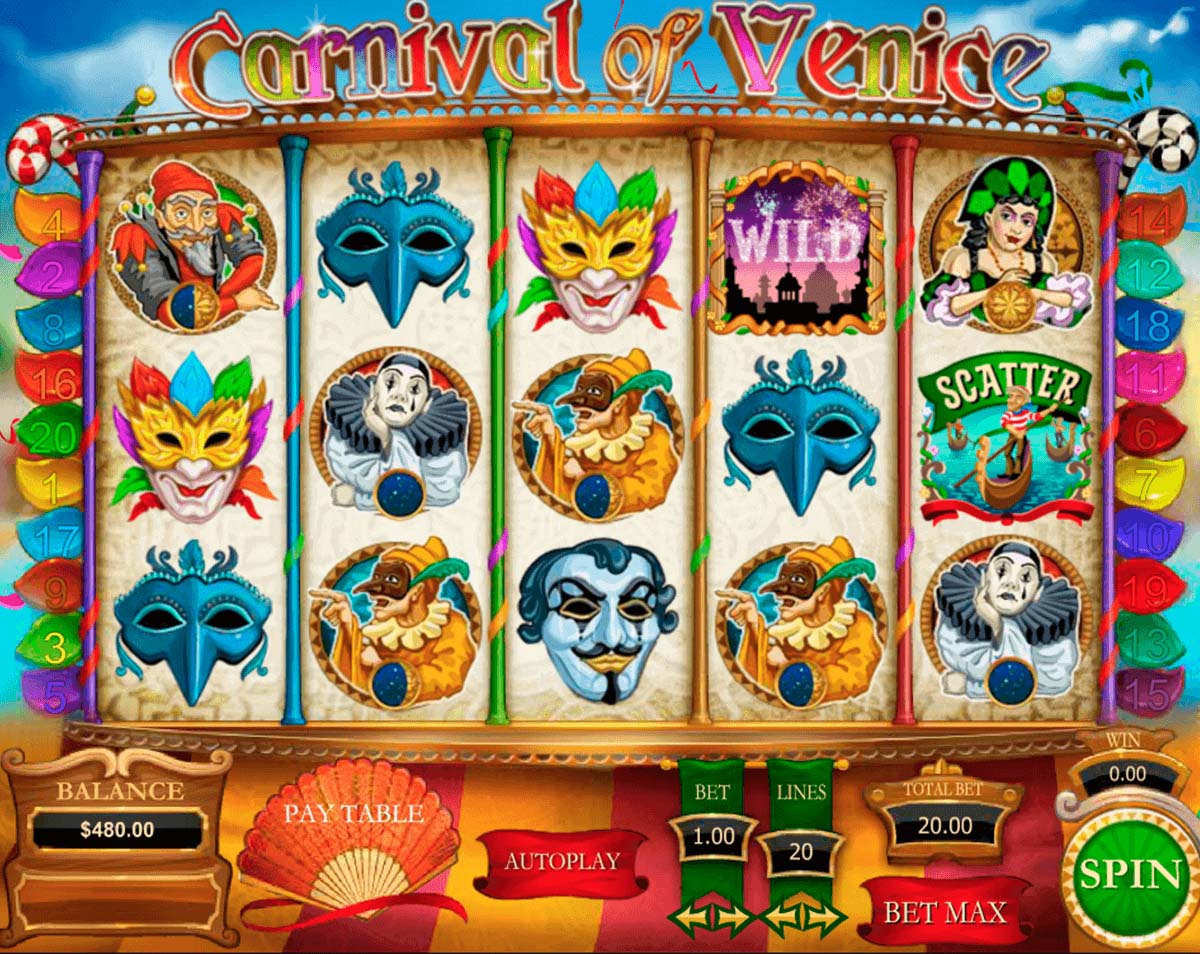 Screenshot of the Carnival of Venice slot by Pragmatic Play