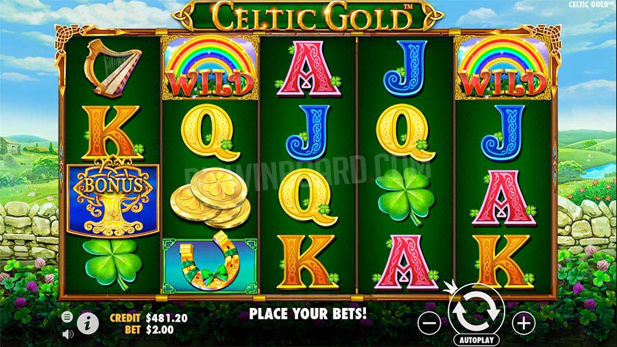 Screenshot of the Celtic Gold slot by Pragmatic Play