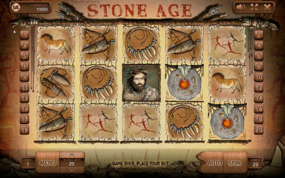 Screenshot of the Cool Stone Age slot by Pragmatic Play