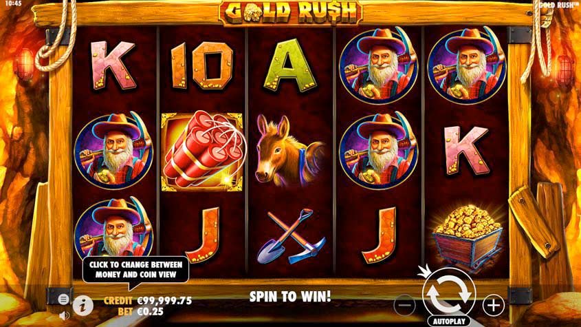 Screenshot of the Daytona Gold slot by Pragmatic Play