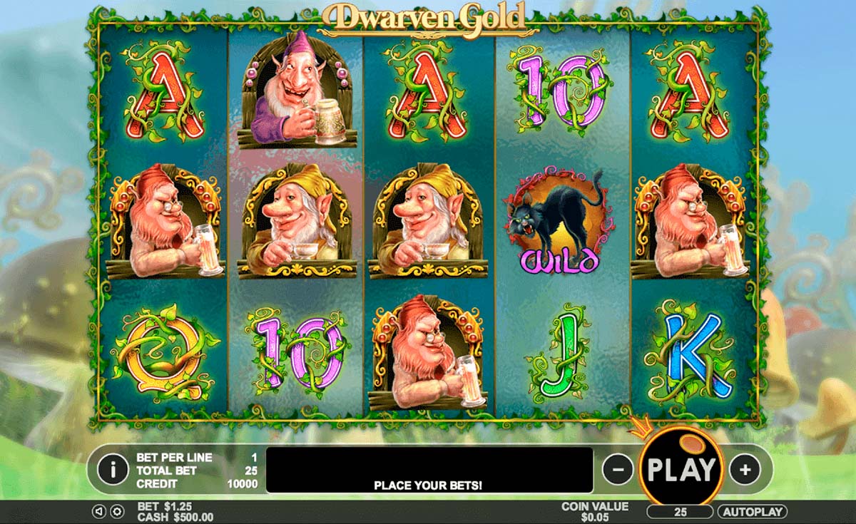 Screenshot of the Dwarven Gold slot by Pragmatic Play