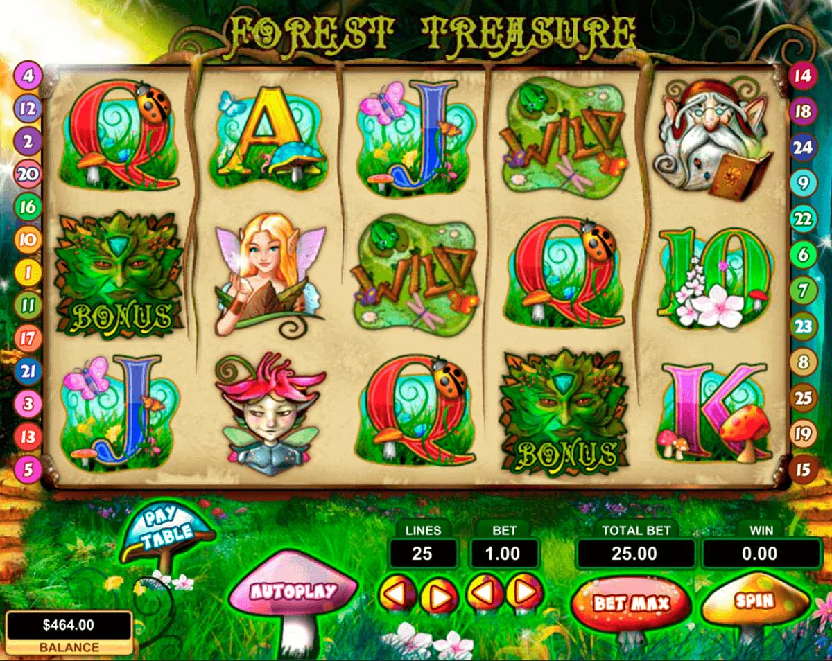 Screenshot of the Forest Treasure slot by Pragmatic Play