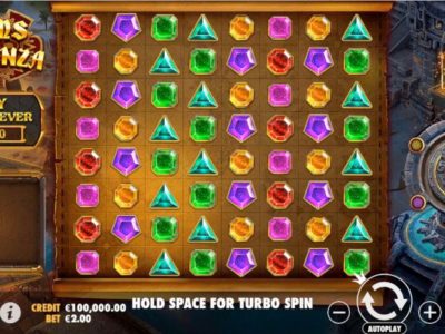 Screenshot of the Gems Bonanza slot by Pragmatic Play