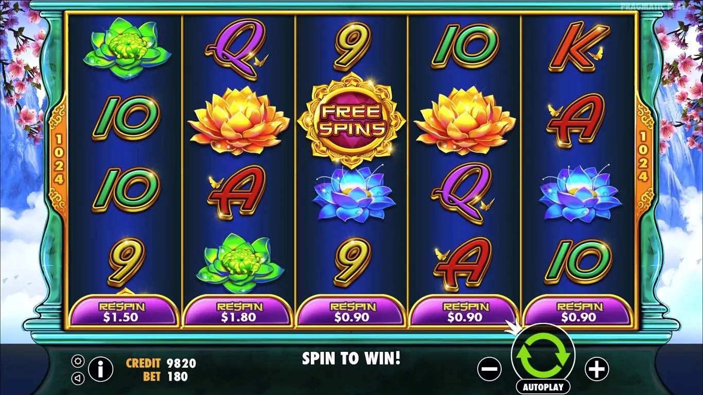 Screenshot of the Jade Butterfly slot by Pragmatic Play