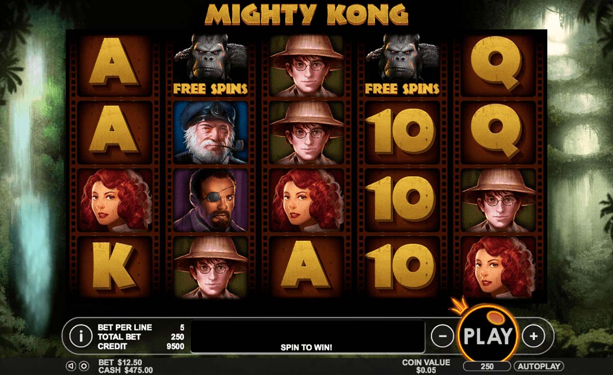 Screenshot of the Mighty Kong slot by Pragmatic Play