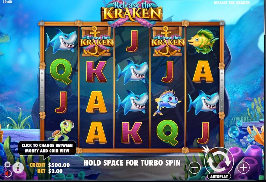 Screenshot of the Ocean Fantasy slot by Pragmatic Play