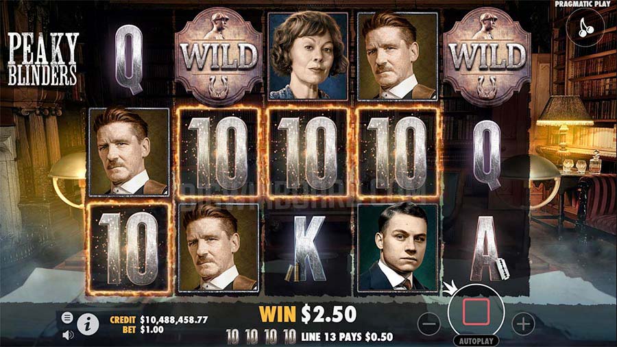 Screenshot of the Peaky Blinders slot by Pragmatic Play