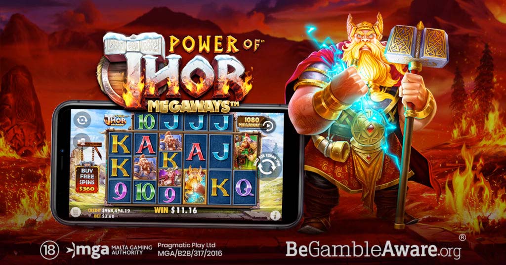 Screenshot of the Power of Thor Megaways slot by Pragmatic Play