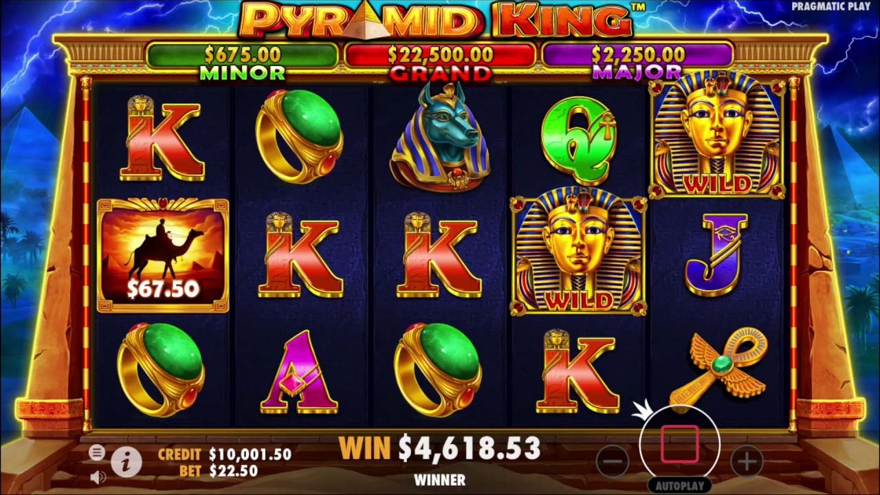 Screenshot of the Pyramid King slot by Pragmatic Play