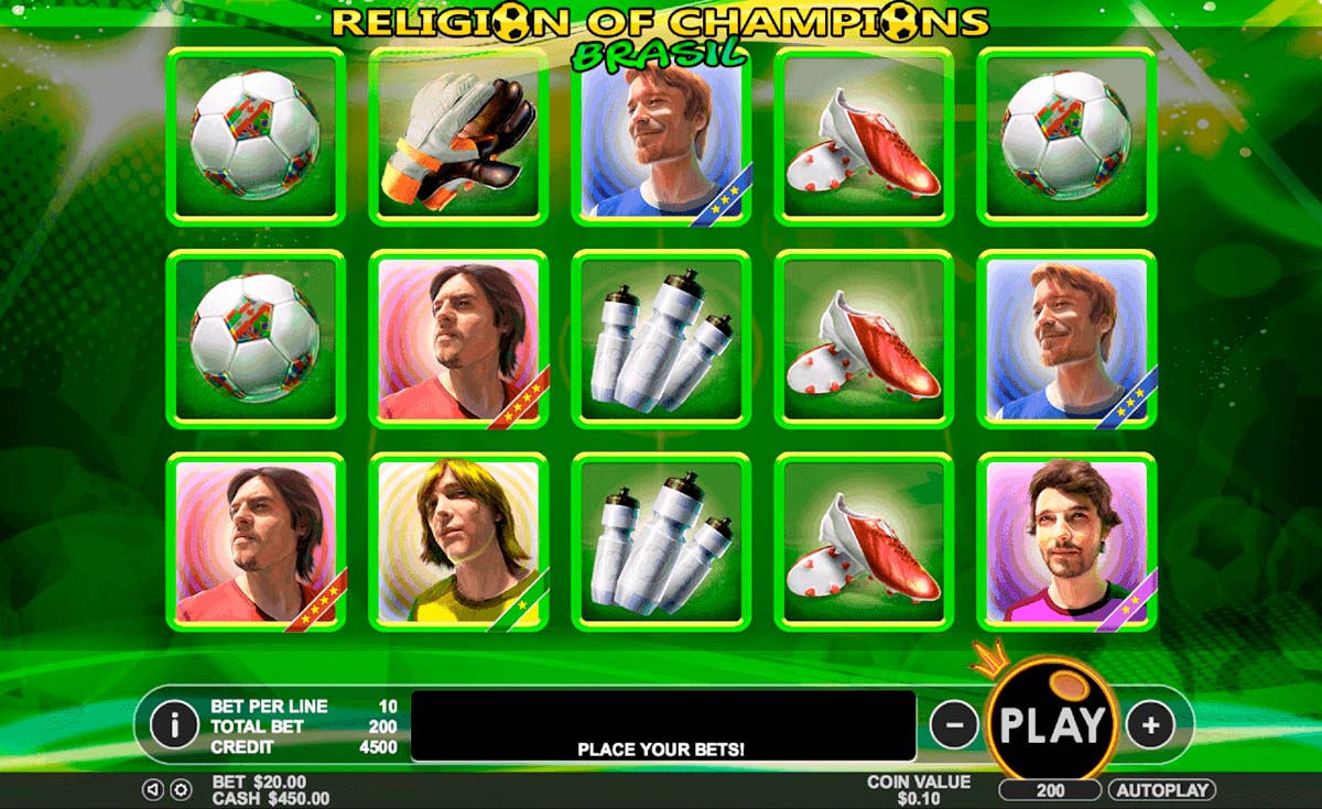 Screenshot of the Religion of Champions slot by Pragmatic Play