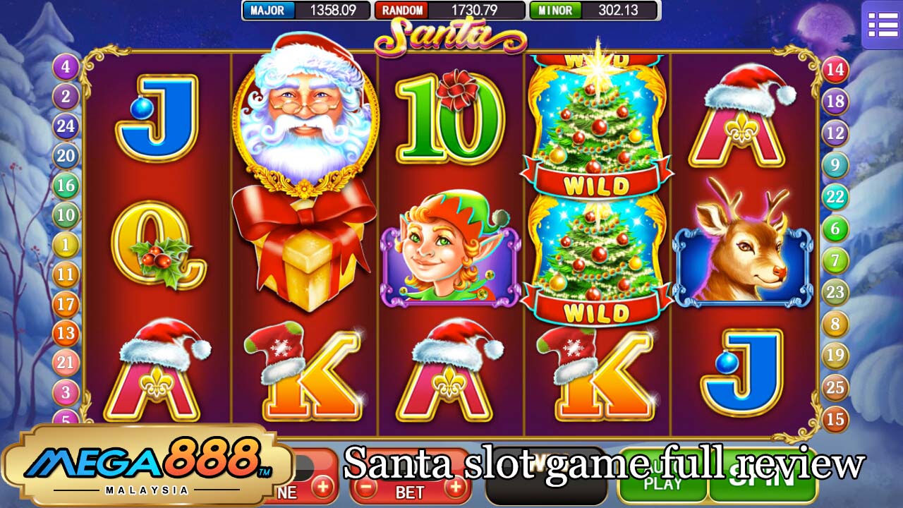 Screenshot of the Santa slot by Pragmatic Play