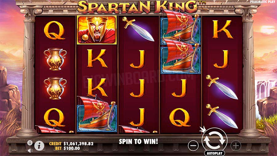 Screenshot of the Spartan King slot by Pragmatic Play