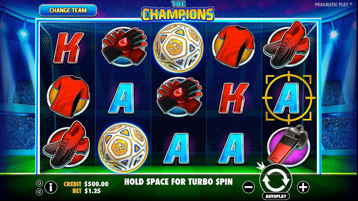 Screenshot of the The Champions slot by Pragmatic Play