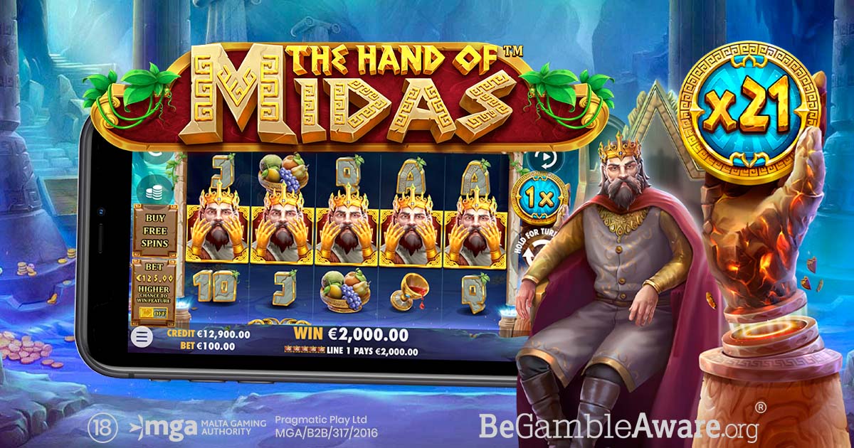 Screenshot of the The Hand of Midas slot by Pragmatic Play