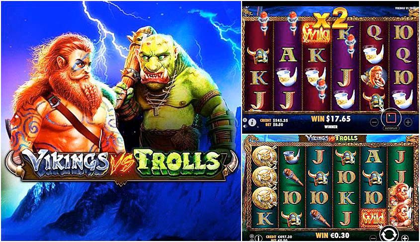 Screenshot of the Vikings Vs Trolls slot by Pragmatic Play