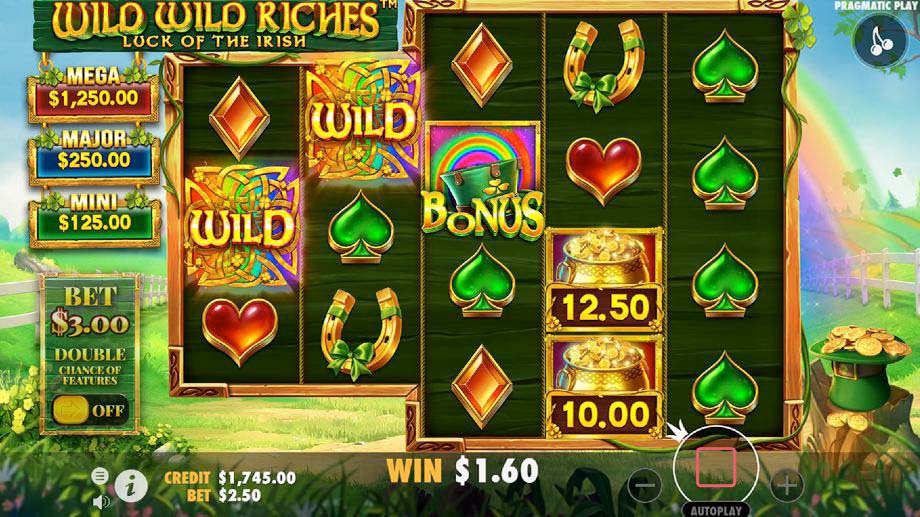 Screenshot of the Wild Wild Riches slot by Pragmatic Play