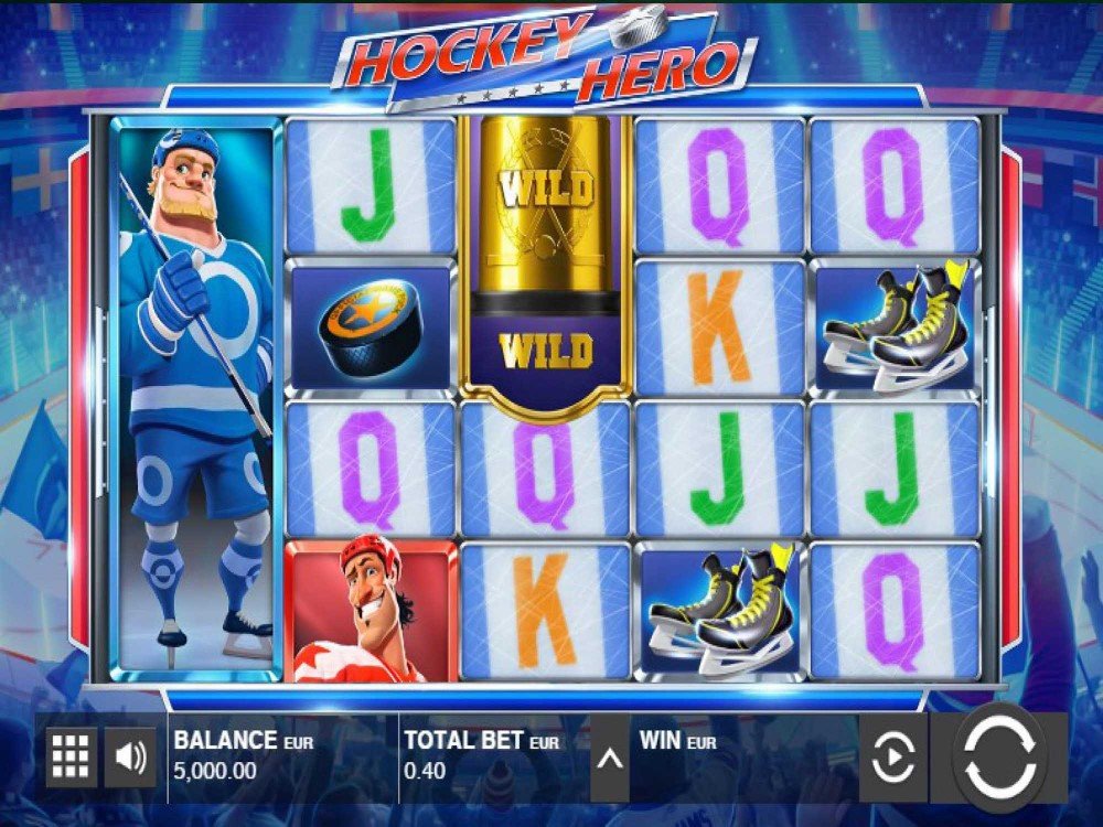 Screenshot of the Hockey Hero slot by Push Gaming