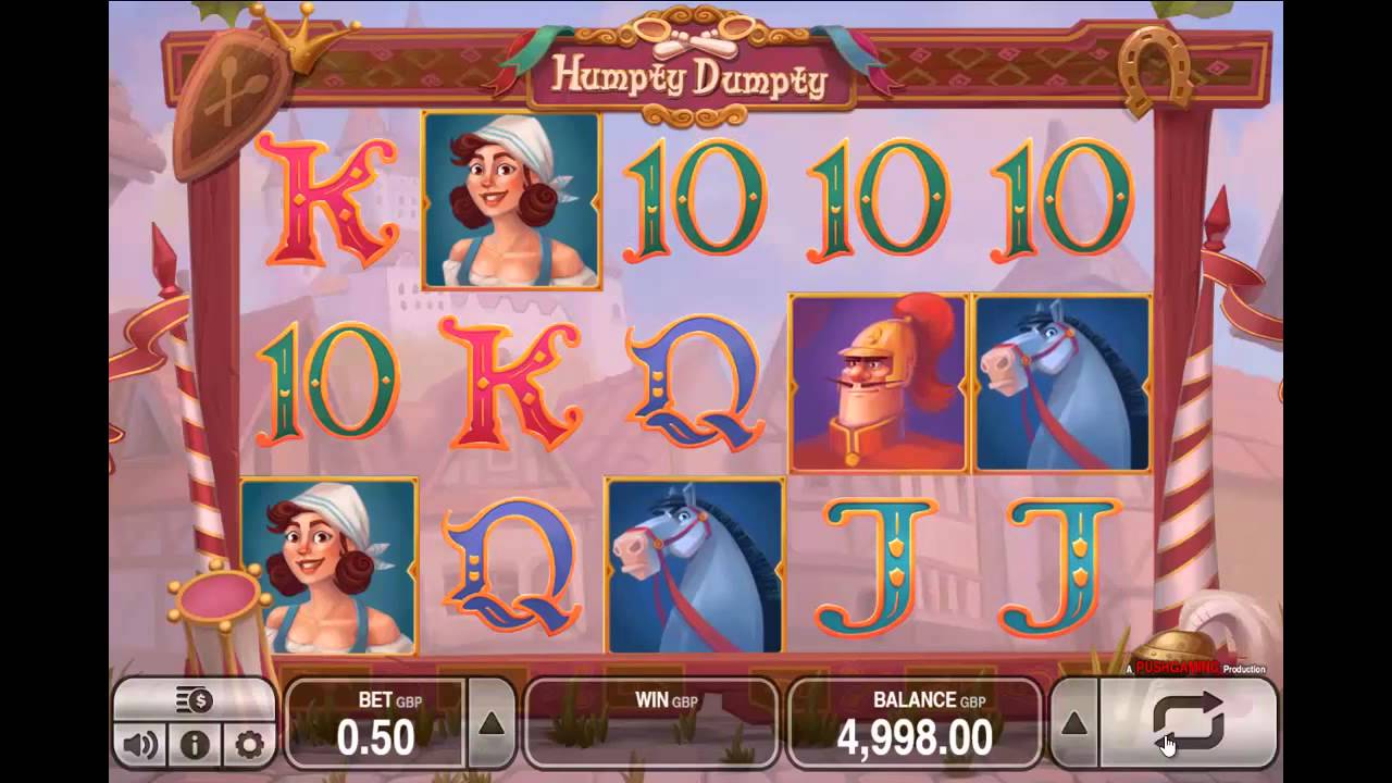 Screenshot of the Humpty Dumpty slot by Push Gaming