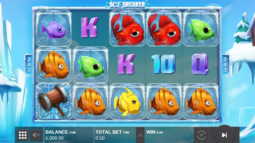 Screenshot of the Ice Breaker slot by Push Gaming