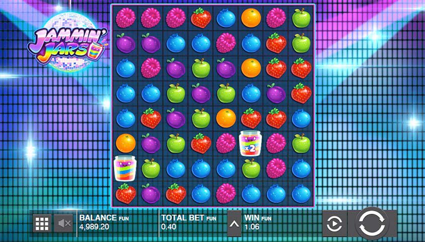 Screenshot of the Jammin Jars slot by Push Gaming