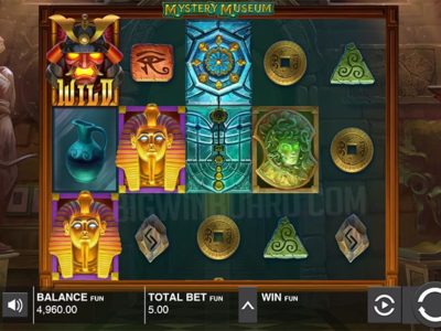 Screenshot of the Mystery Museum slot by Push Gaming