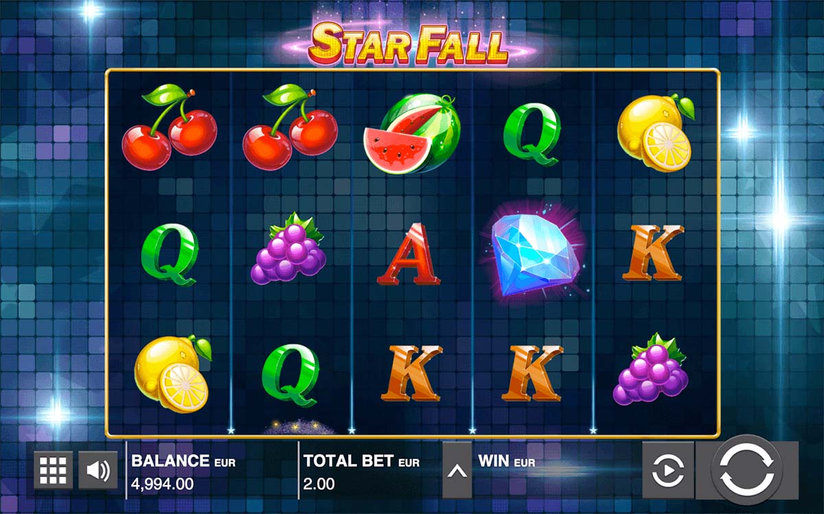 Screenshot of the Star Fall slot by Push Gaming