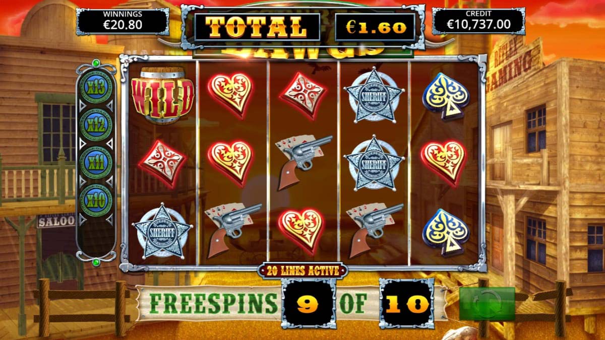 Screenshot of the Desperate Dawgs slot by Yggdrasil Gaming