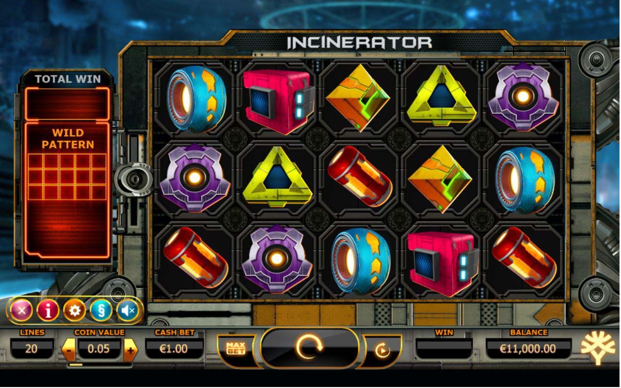 Screenshot of the Incinerator slot by Yggdrasil Gaming