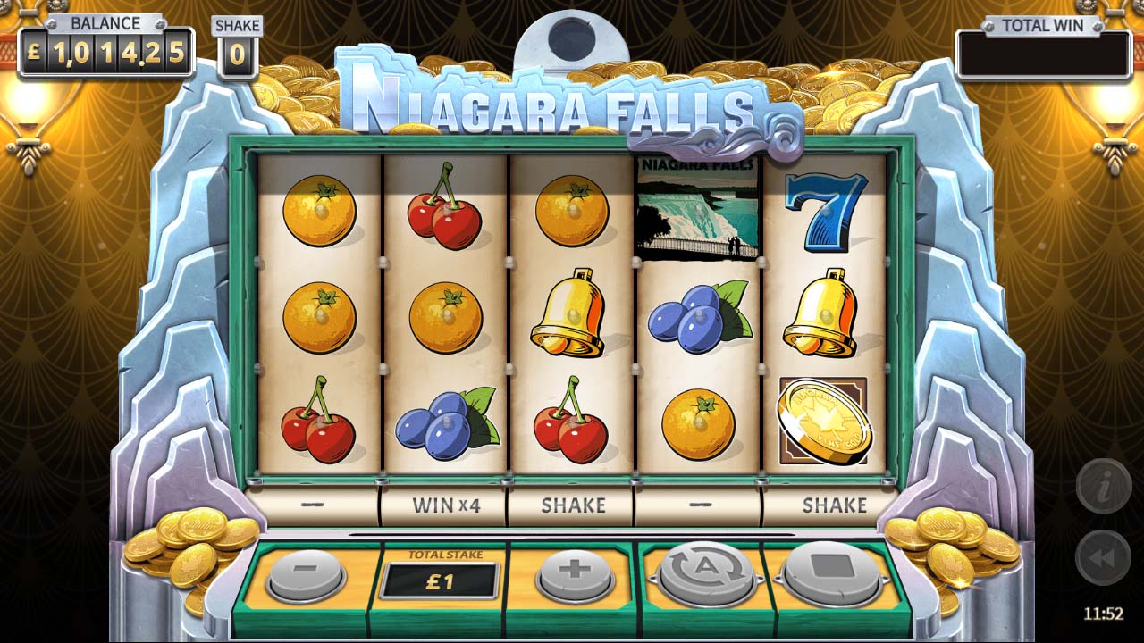 Screenshot of the NIagara Falls (Yggdrasil) slot by Yggdrasil Gaming