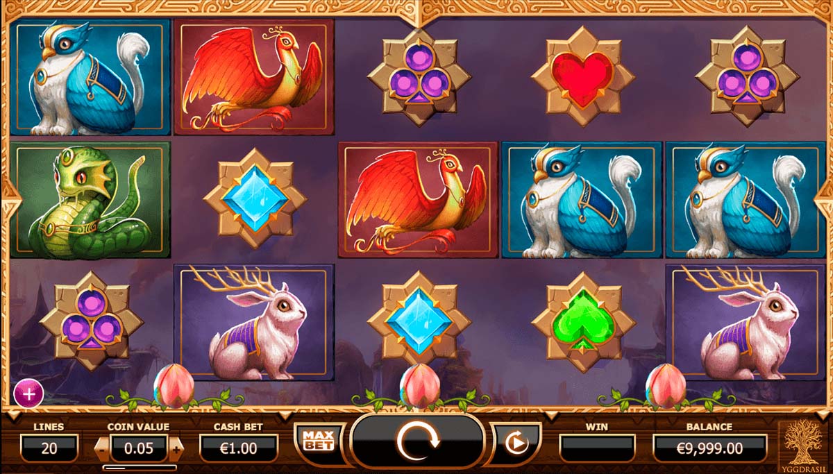 Screenshot of the Nirvana slot by Yggdrasil Gaming