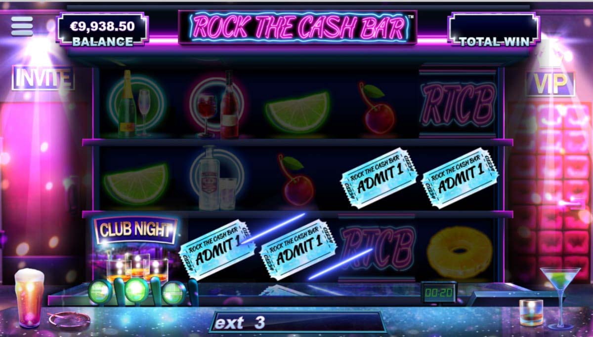 Screenshot of the Rock the Cash Bar slot by Yggdrasil Gaming
