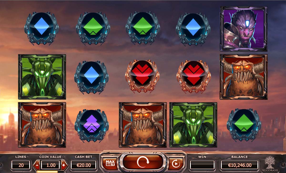 Screenshot of the Super Heroes slot by Yggdrasil Gaming