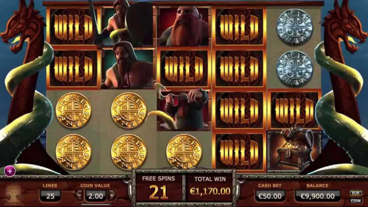 Screenshot of the Vikings Go Wild slot by Yggdrasil Gaming